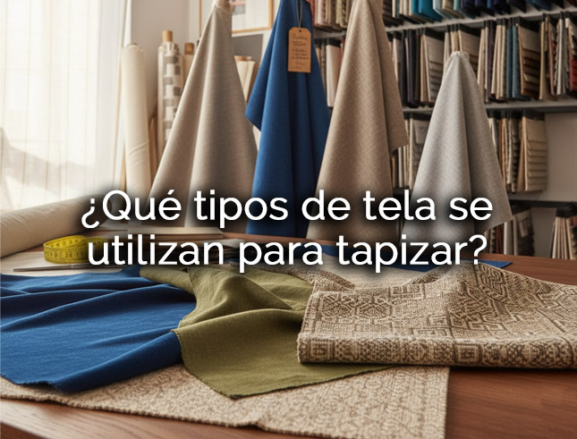 ¿Qué tipos de tela se usan para tapizar?